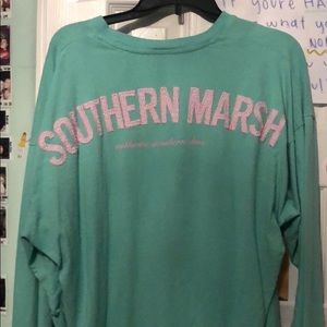 Southern marsh large long sleeve T shirt
